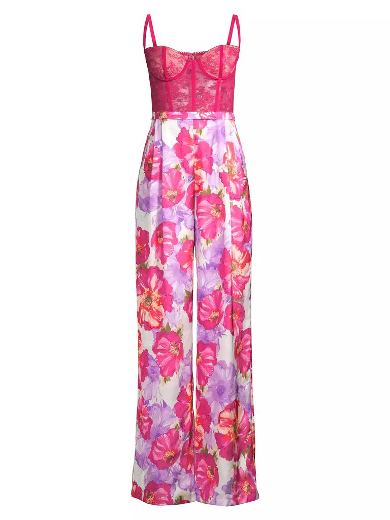 Katie May Tink Floral Bustier Jumpsuit