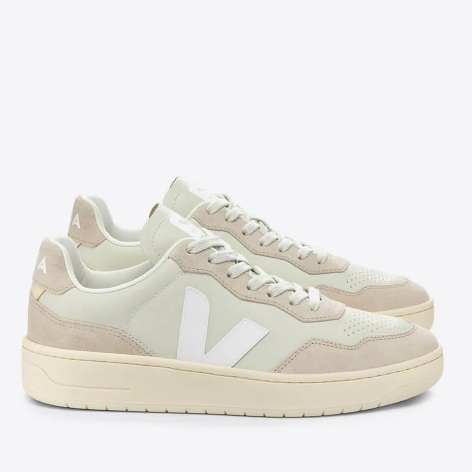 Veja VEJA WOMEN'S V-90 BASTILLE LEATHER AND SUEDE TRAINERS 2
