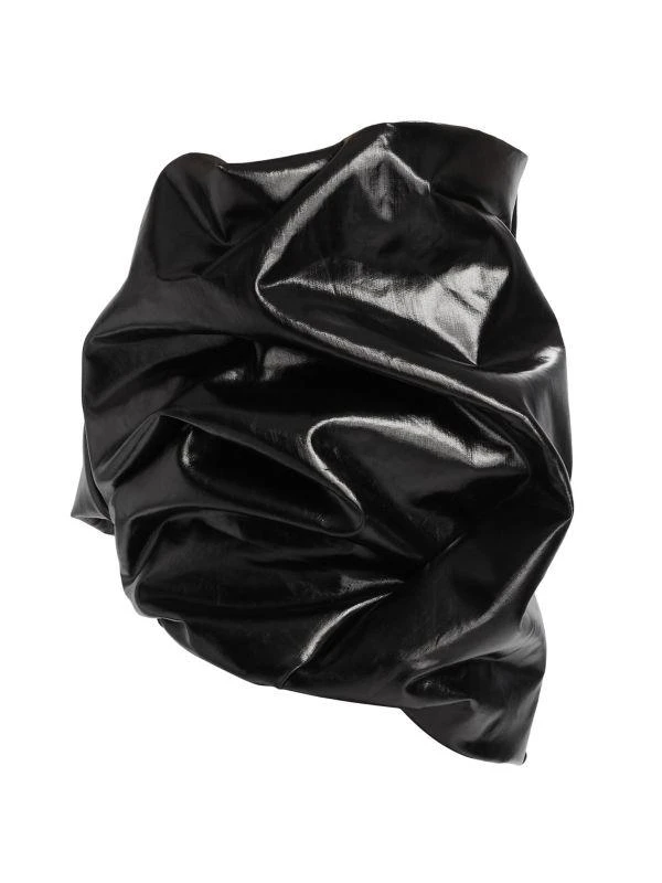 Rick Owens Hun Coated Denim Bustier Top 5