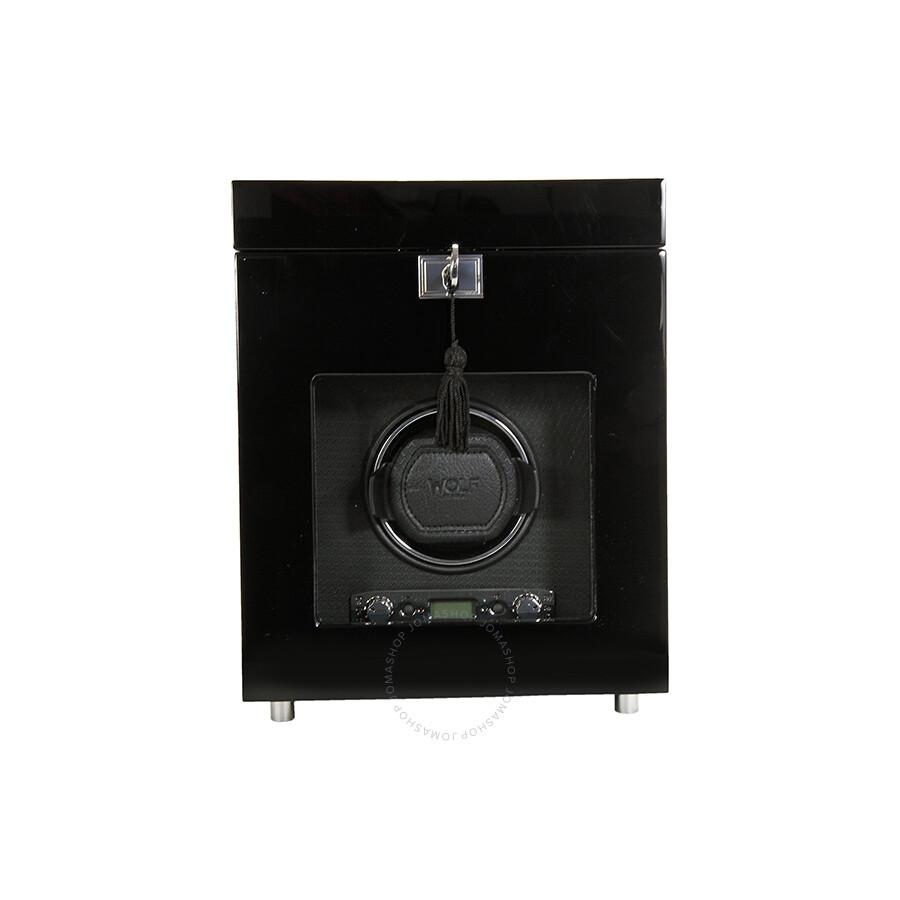 Wolf Savoy Single Watch Winder - Black 454570