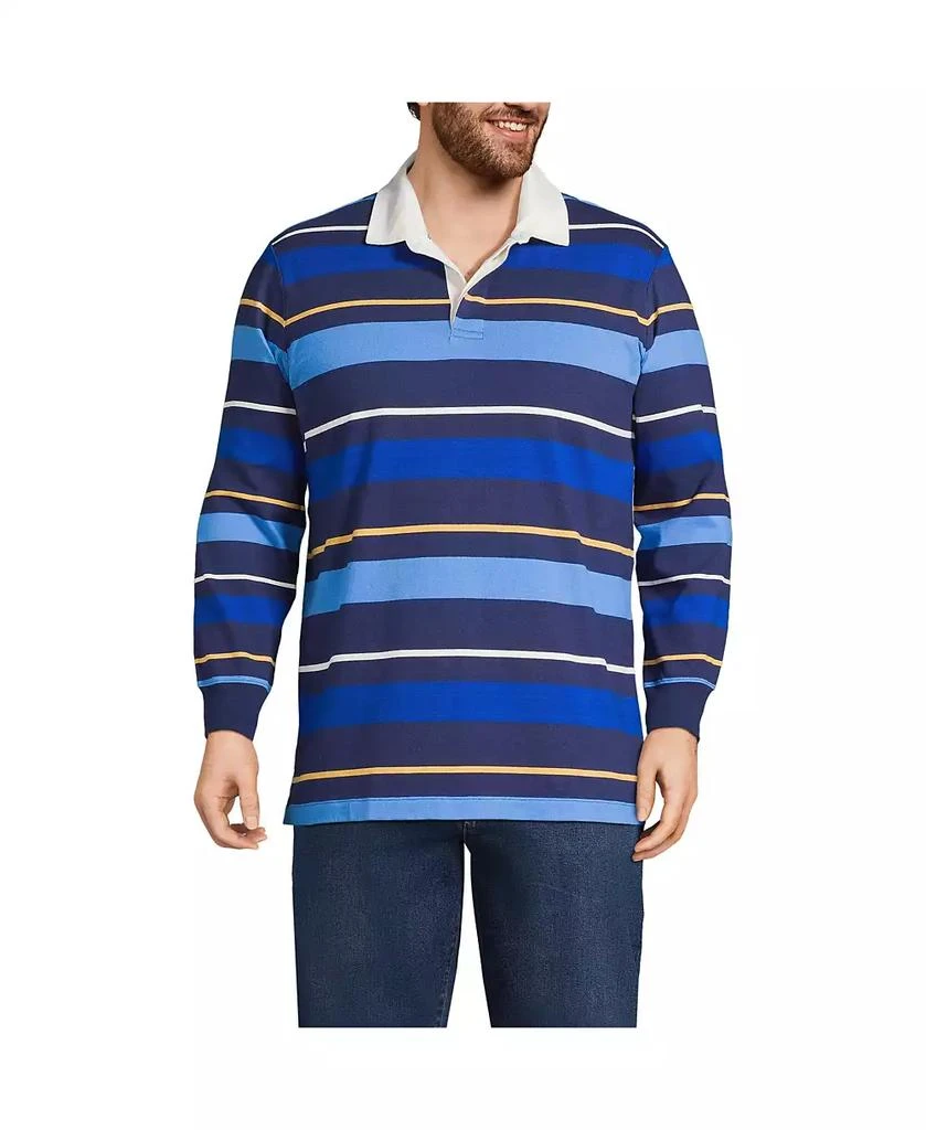 Lands' End Big & Tall Long Sleeve Stripe Rugby Shirt 1