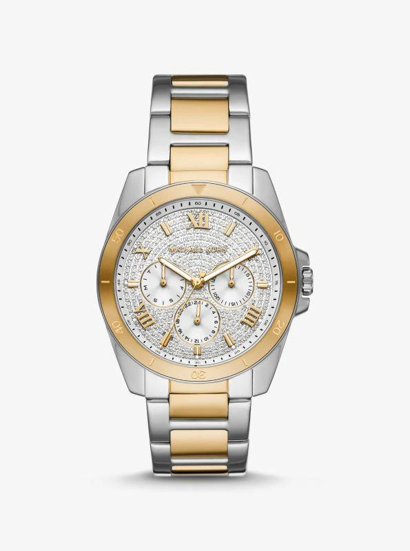 Michael Kors Oversized Alek Pavé Two-Tone Watch - Men display picture 1