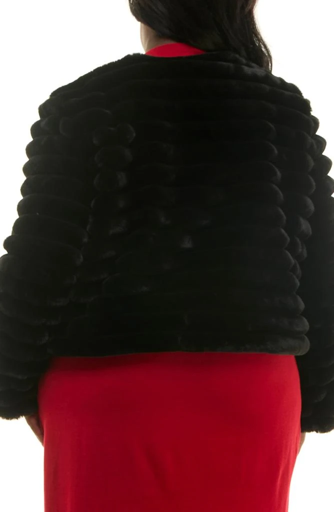 Nina Leonard Faux Fur Bolero Jacket 2