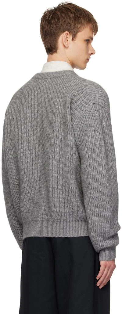 Solid Homme Gray Zip-Up Sweater 3