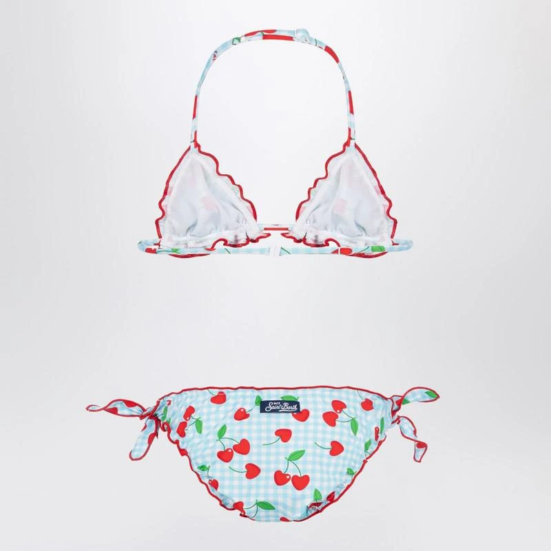 Mc2 Saint Barth Cris bikini with Vichy and cherries pattern 2