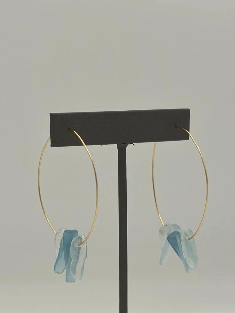 Blue Copper Blue Copper - Women
s Aquamarine Hoops