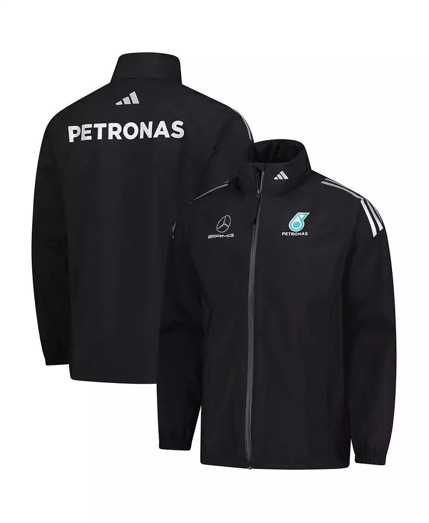 Adidas Men
s Black Mercedes-AMG Petronas F1 Team Wear Mechanics Full-Zip Jacket 1