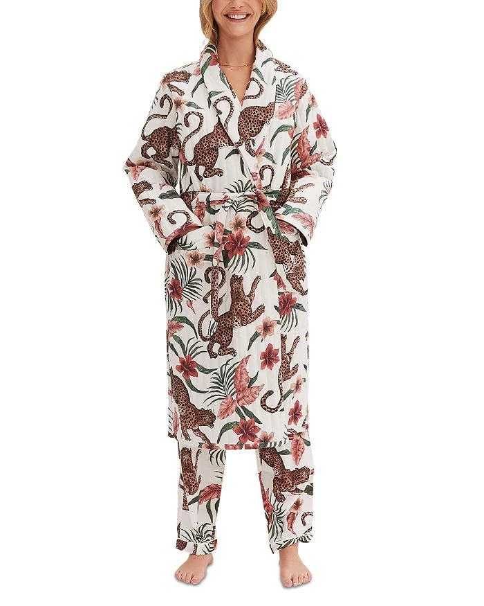Desmond & Dempsey Soleia Print Quilted Robe 1