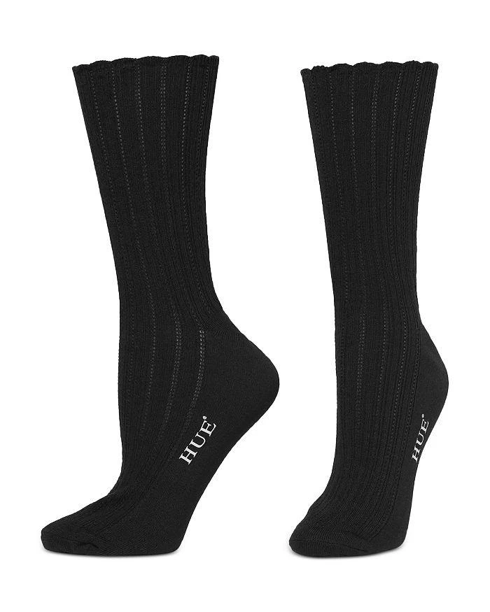 Hue Scalloped Pointelle Socks 3