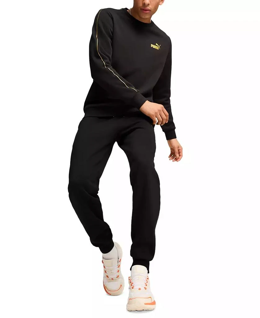 Puma Men's Minimal Gold Regular-Fit Taped Sweatpants 4