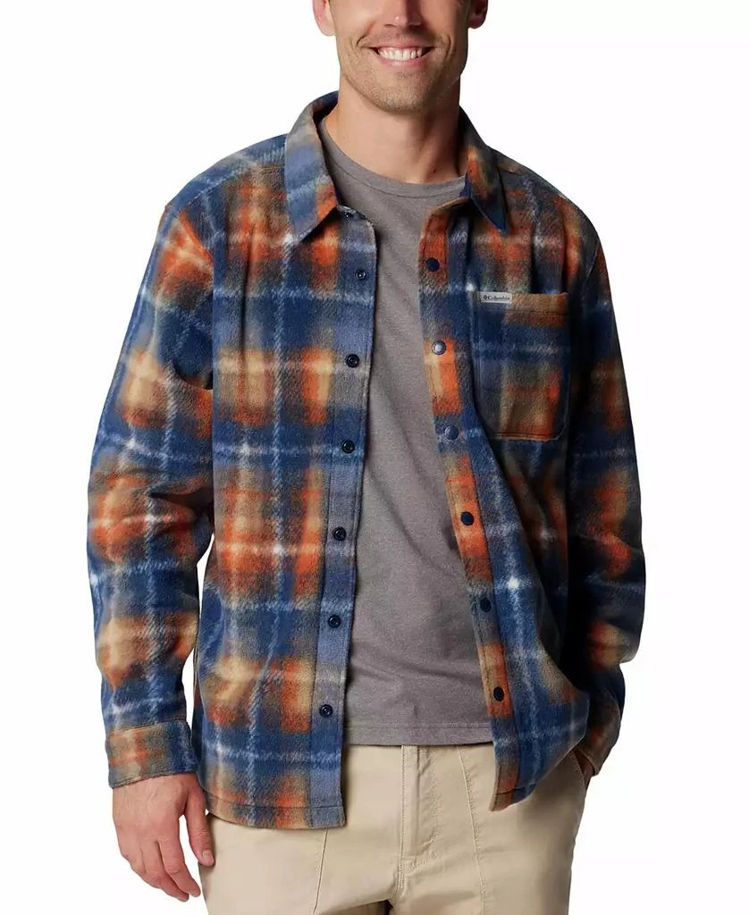 Columbia Men's Steens Mountain II Plaid Fleece Shirt Jacket 5