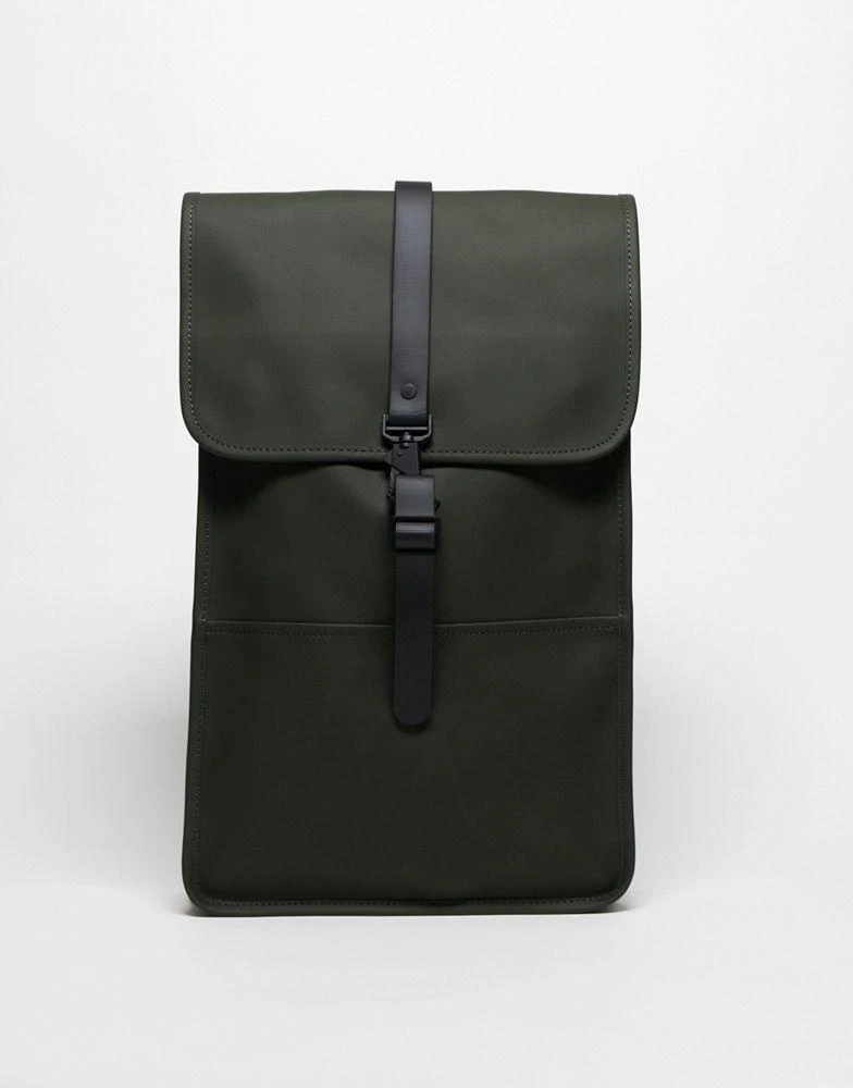 RAINS Rains 13000 unisex waterproof backpack in green 1
