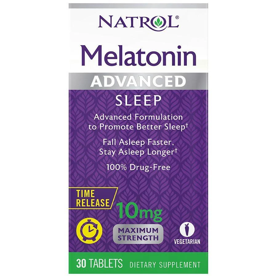 Natrol Advanced Sleep Melatonin 10 mg Time-Release Tablets 1