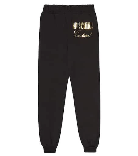 Moschino Logo cotton sweatpants 1