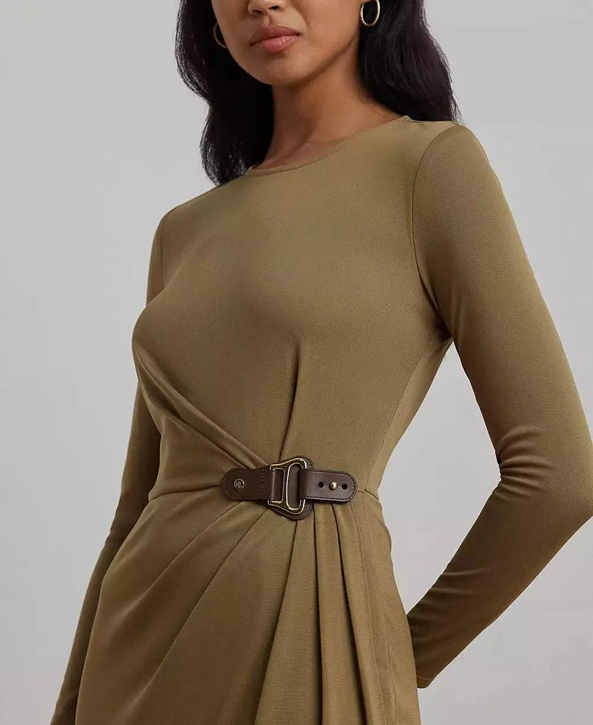 Ralph Lauren Women's Buckle-Trim Stretch Jersey Dress 3