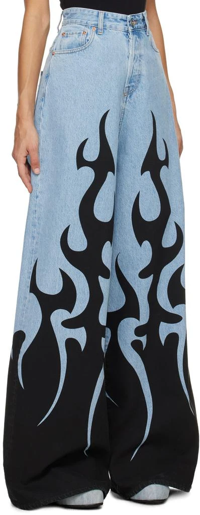 Vetements Blue Flame Jeans 2