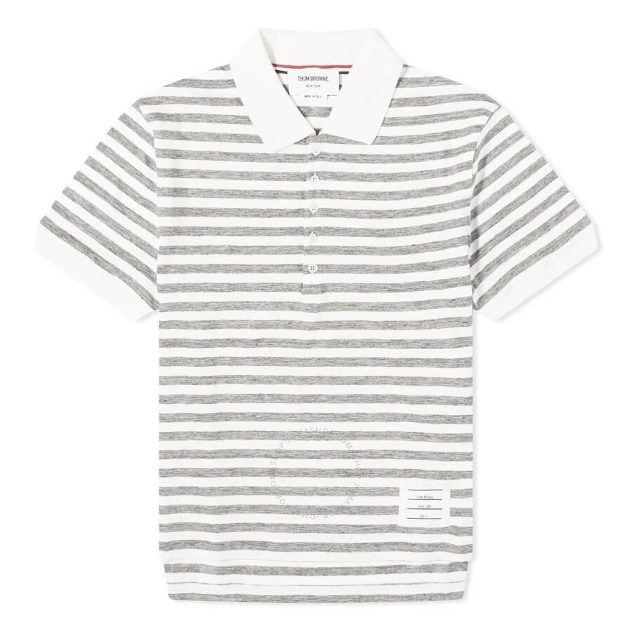 Thom Browne Thom Browne Rugby Stripe Knitted Polo Shirt