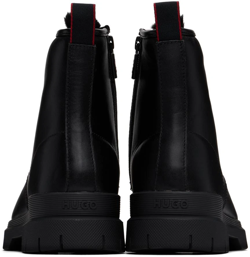 Hugo Boss Black Faux-Fur Lined Boots 2