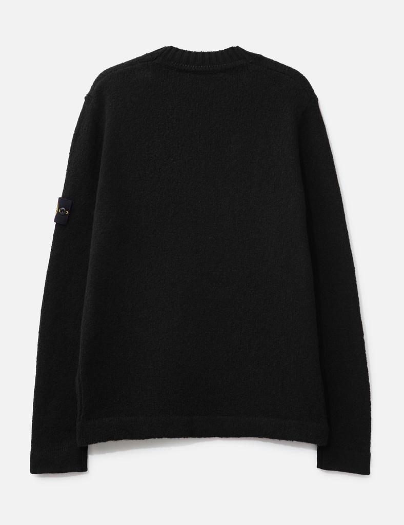 Stone Island Fancy Yarn Crewneck Jumper With Brushed Texture