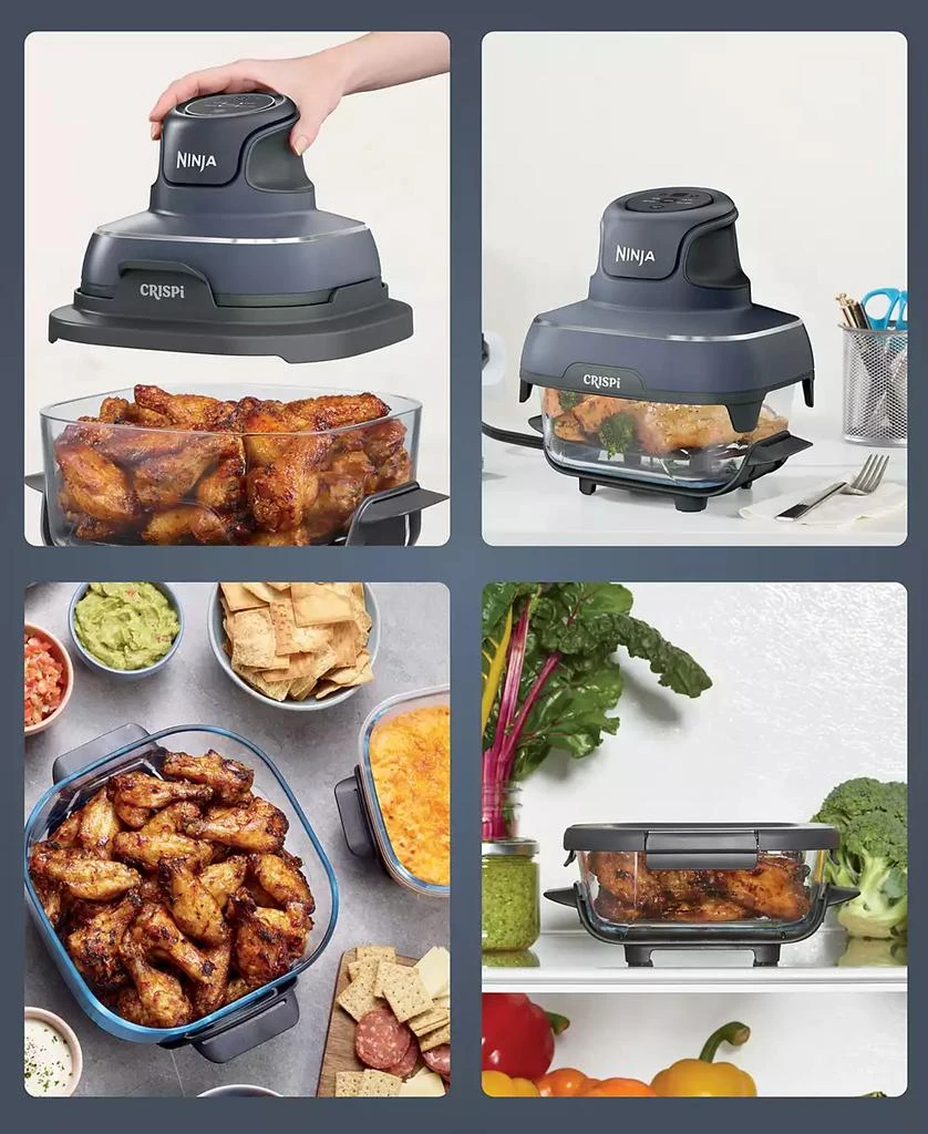 Ninja Crispi 4-in-1 Portable Glass Air Fryer Cooking System 8
