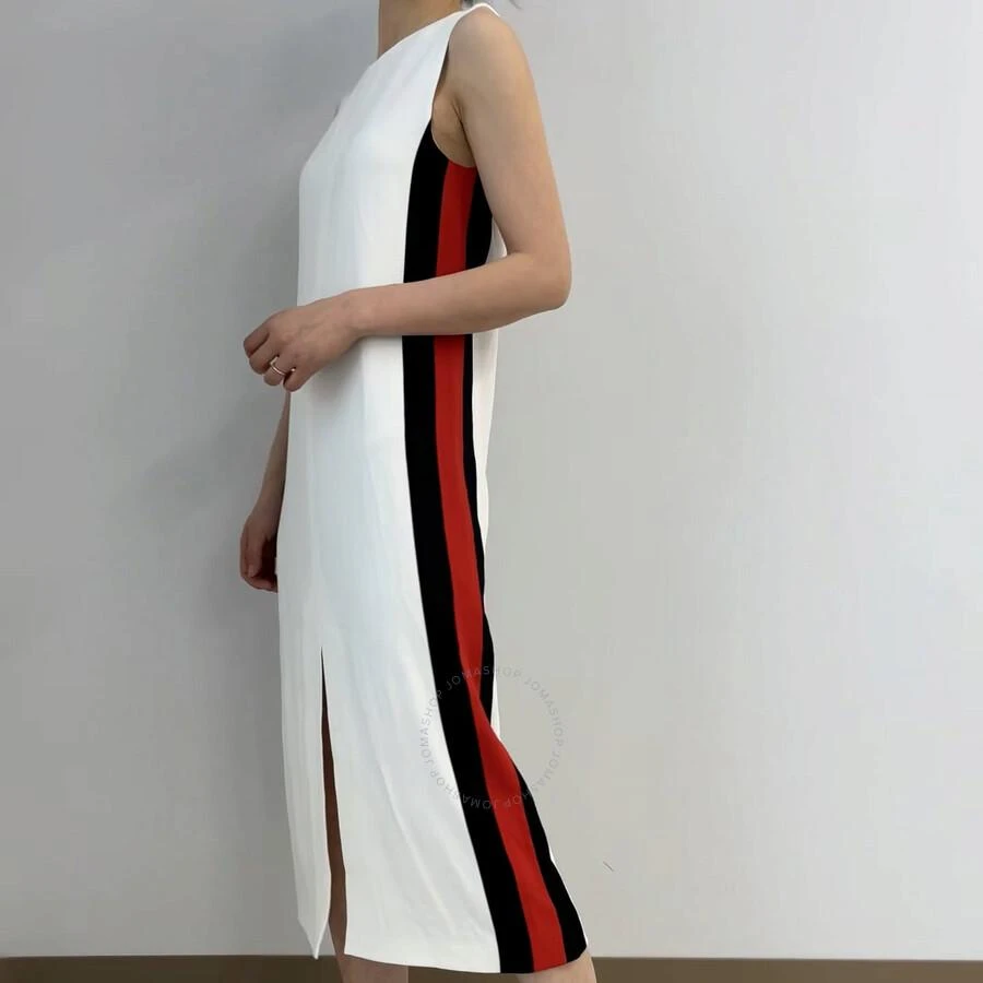 Burberry Ladies White Roundneck Sleevless Dress 1