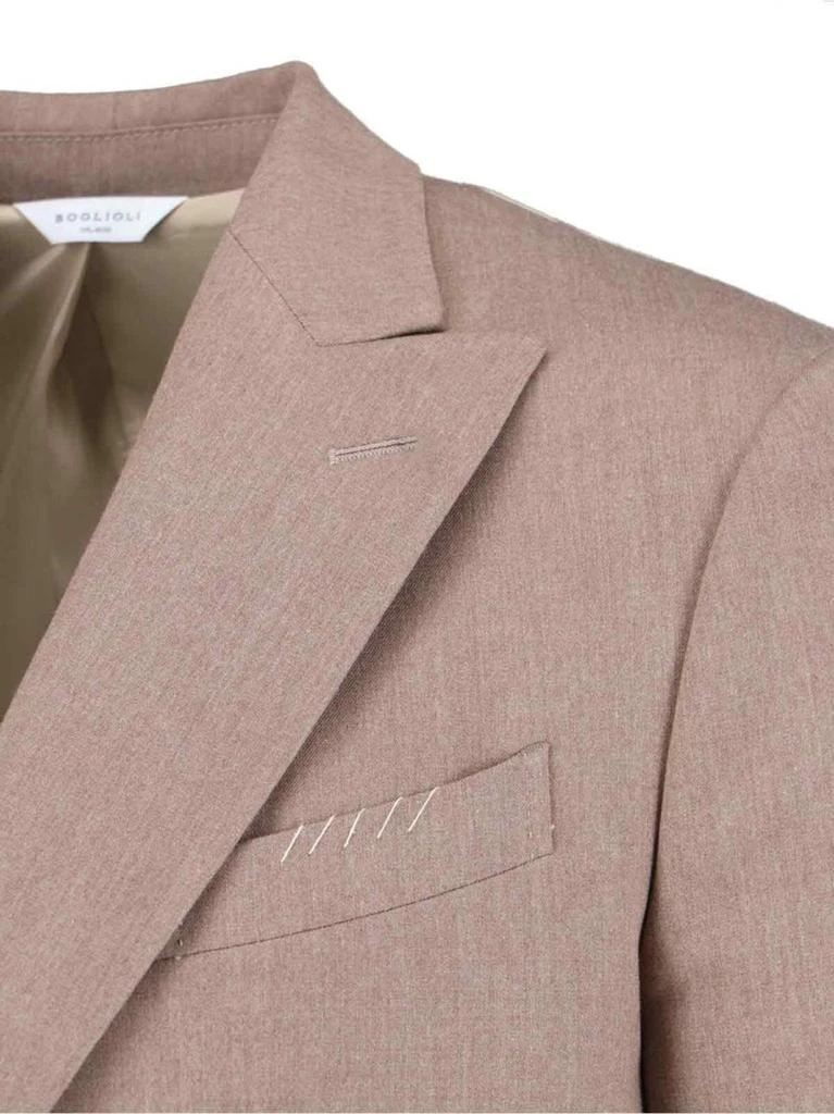 BOGLIOLI Tailored Double-Breasted Suit With Notched Lapel And Textured Fabric 4