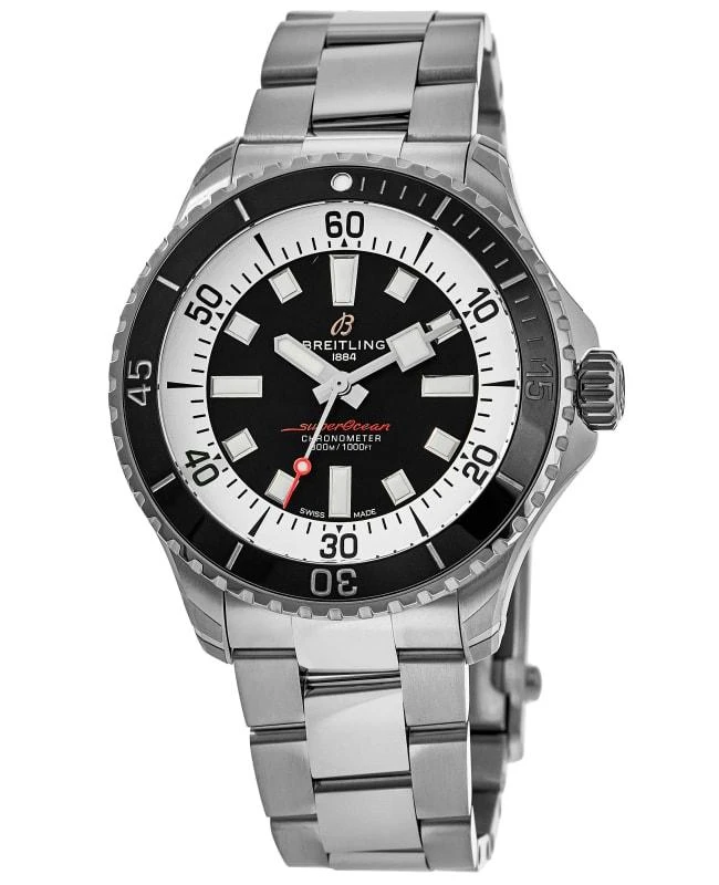 Breitling Superocean Automatic 42 Black Dial Stainless Steel Men's Watch A17375211B1A1