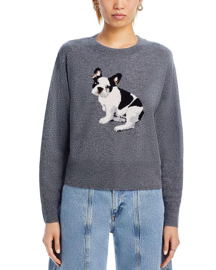 AQUA French Bulldog Crewneck Sweater - Exclusive 6