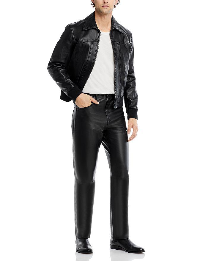 BLK DNM Relaxed Fit Leather Pants