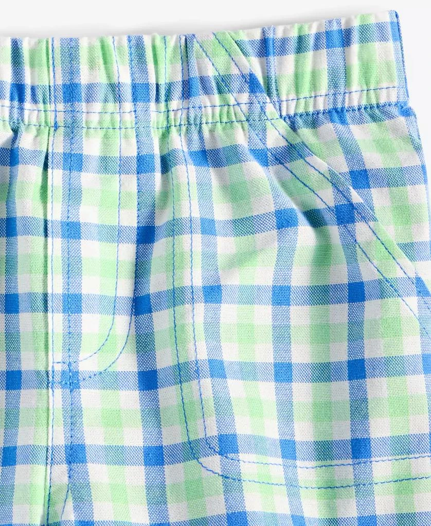 First Impressions Baby Boys Outdoor Check Twill Shorts, Exclusively at Macy's 2