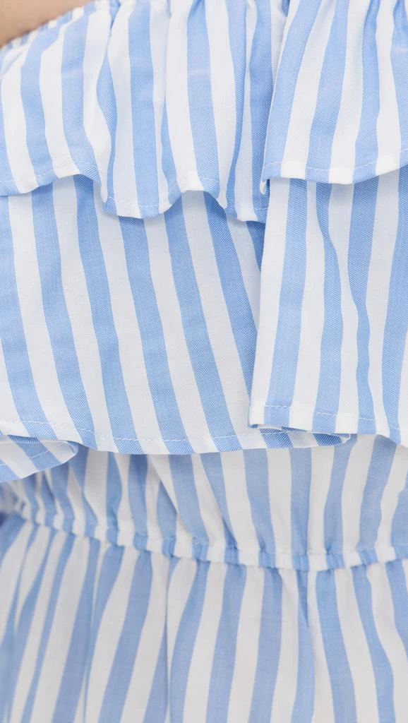 Pixie Market Stripe Ruffle Jumpsuit 6