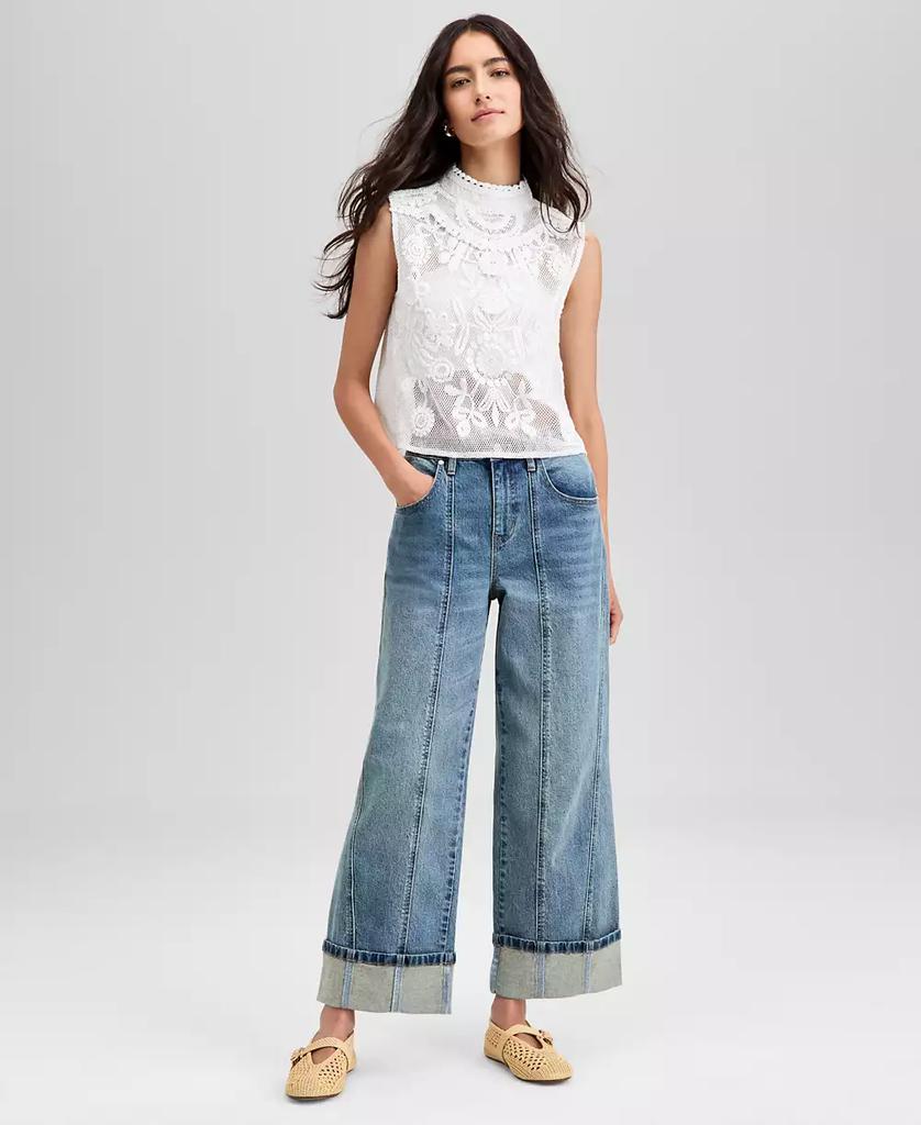 And Now This Petite Crochet Sleeveless Top, Exclusively at Macy's