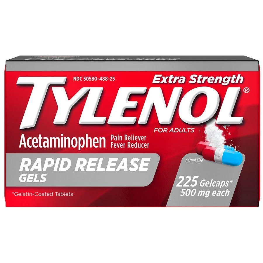 TYLENOL 500 Mg Acetaminophen Rapid Release Gels