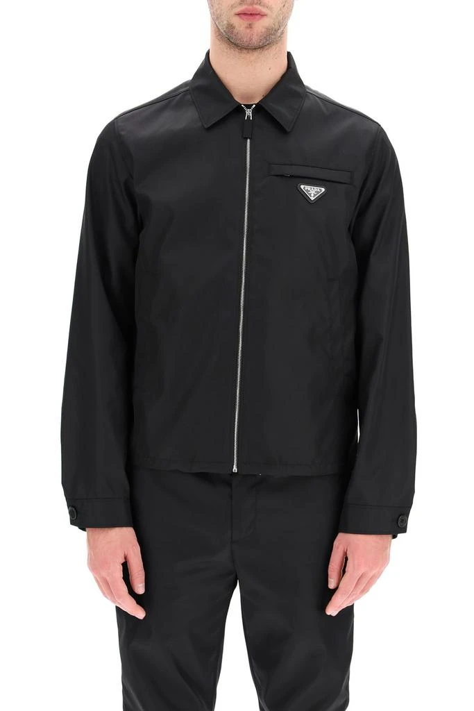 Prada Prada Logo Patch Blouson Jacket 4