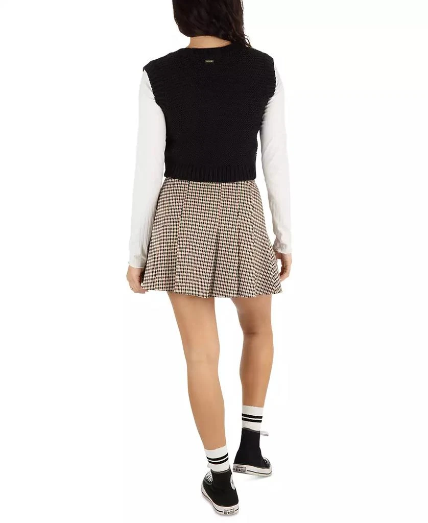 Hurley Juniors' Veda Houndstooth Mini Skirt 2