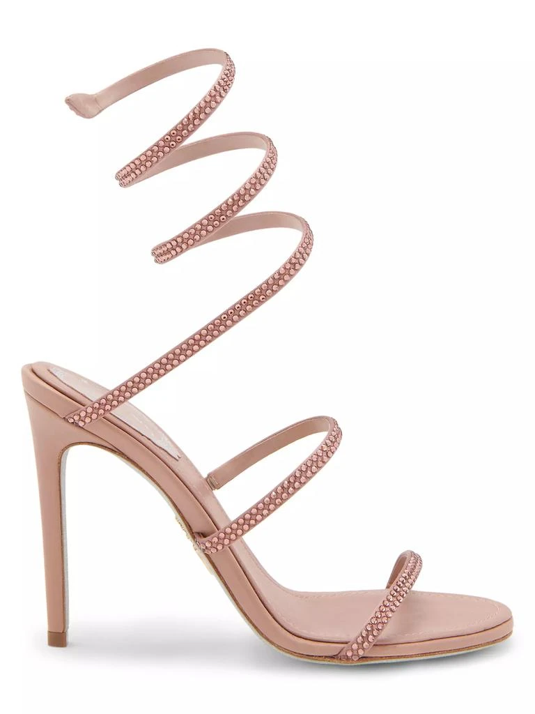 Rene Caovilla Cleo 105MM Satin High-Heel Sandals 1