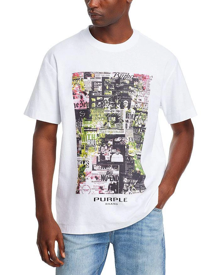 Purple Brand Textured Graphic Tee 1