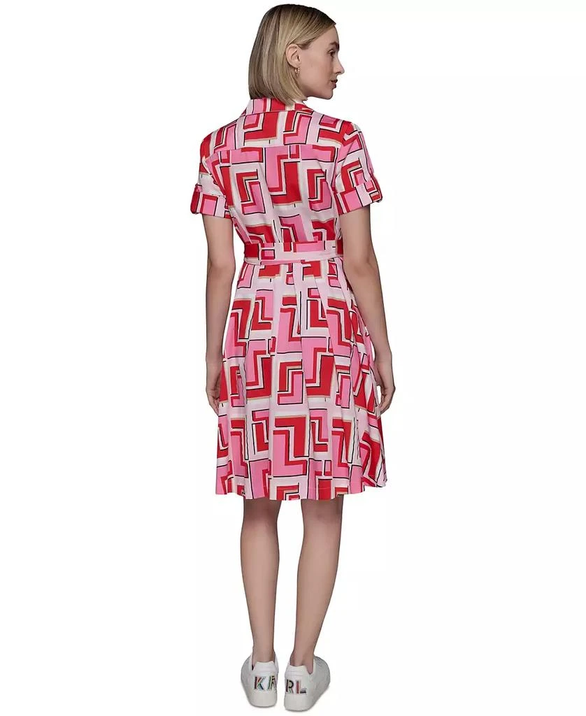 Karl Lagerfeld Paris Women's Printed Shirtdress 2