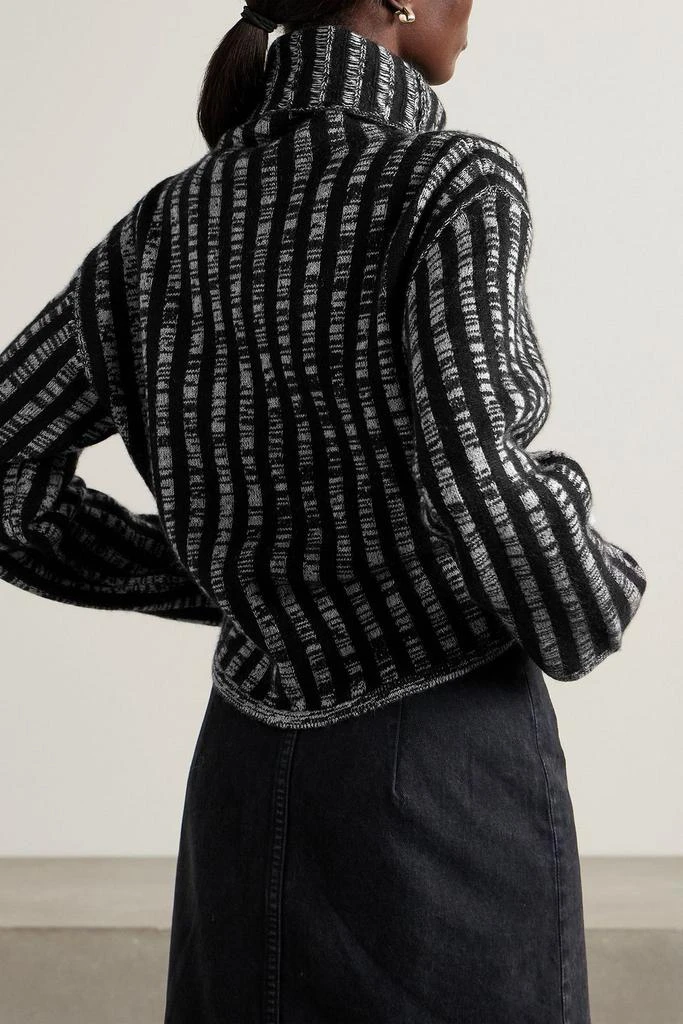 Joseph Striped wool and cashmere-blend turtleneck sweater 3