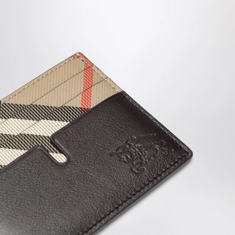 Burberry Pop card holder in beige with Check pattern 3