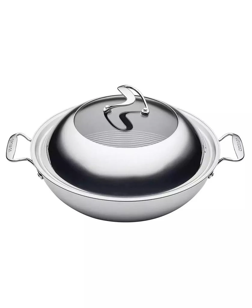 Circulon Clad Stainless Steel 14" Induction Wok with Glass Lid and Hybrid Steelshield and Non-stick Technology 5
