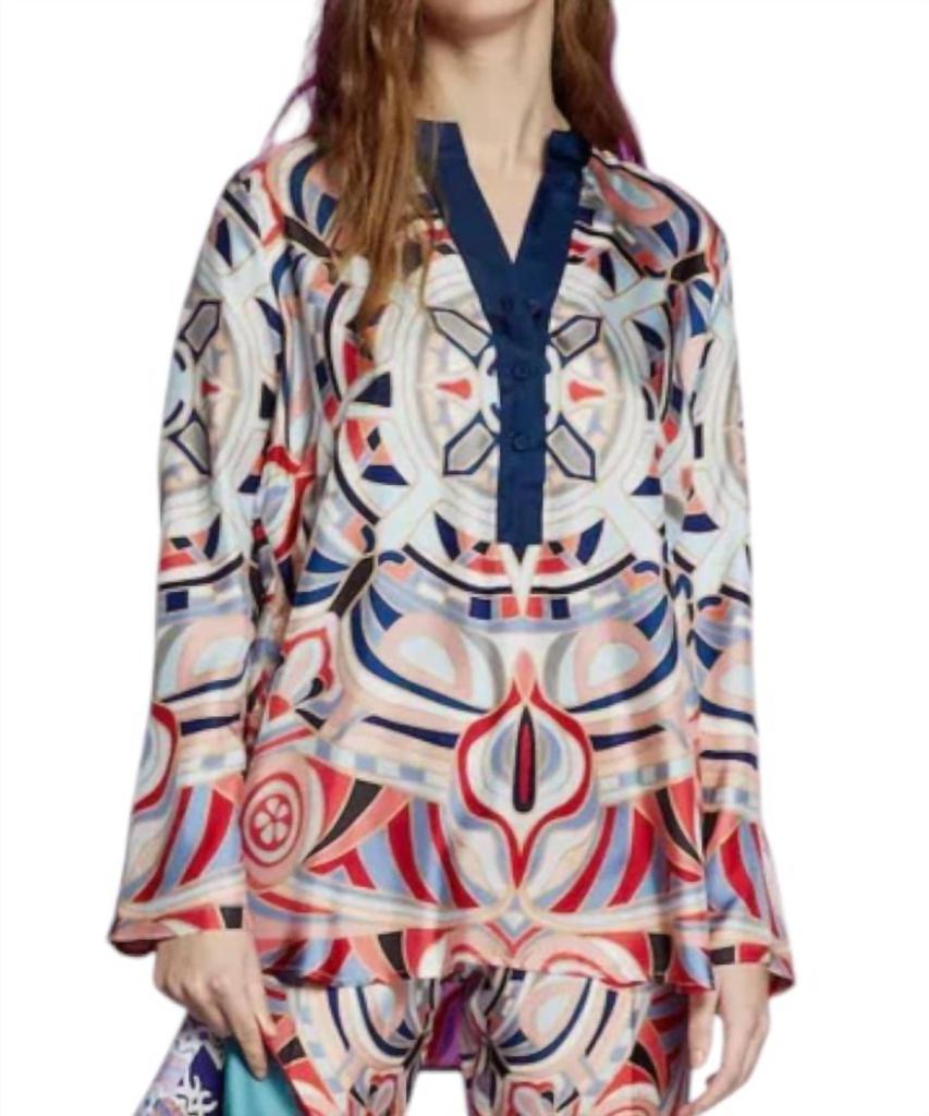Franco Ferrari Franco Ferrari - Mandala Printed Tunic Top