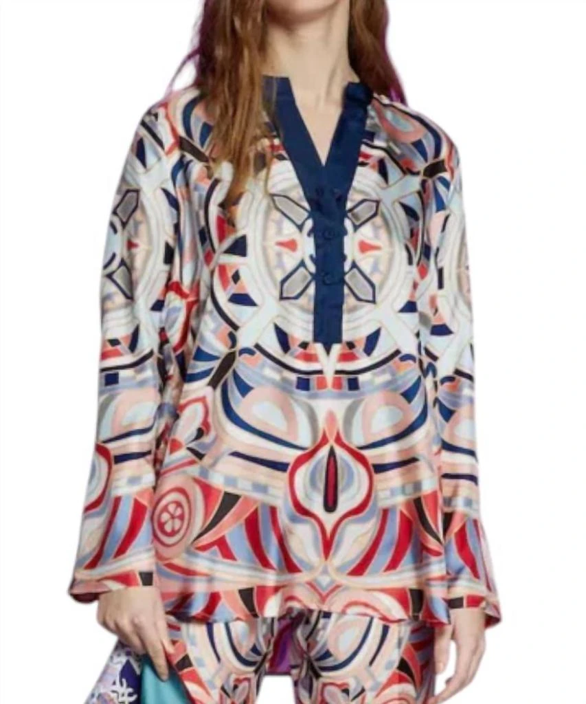 Franco Ferrari Franco Ferrari - Mandala Printed Tunic Top 1