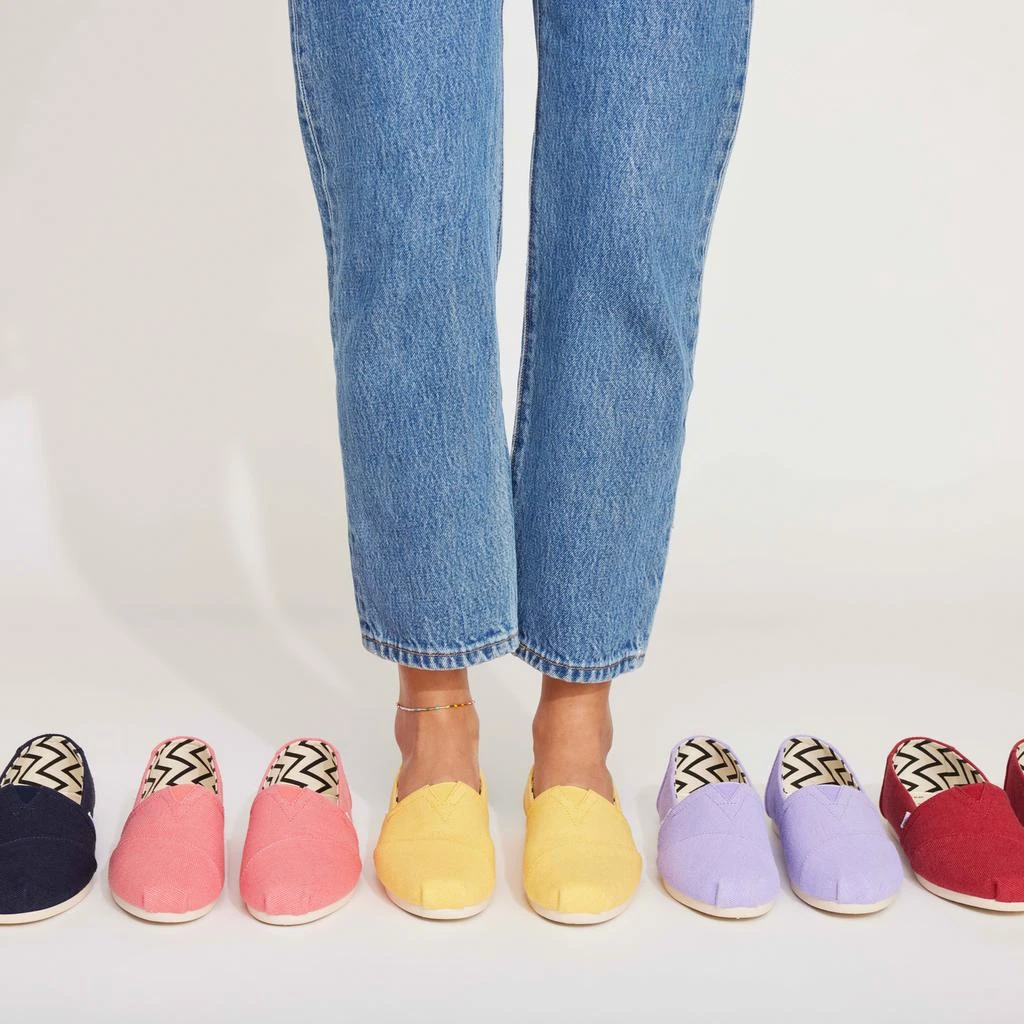 TOMS Shoes Classic Alpargata Pineapple Yellow Heritage Canvas 2