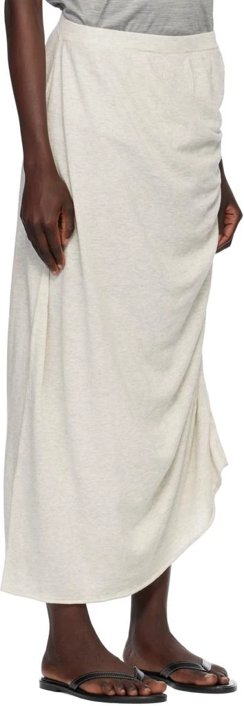 LAUREN MANOOGIAN Gray Drape Maxi Skirt 2