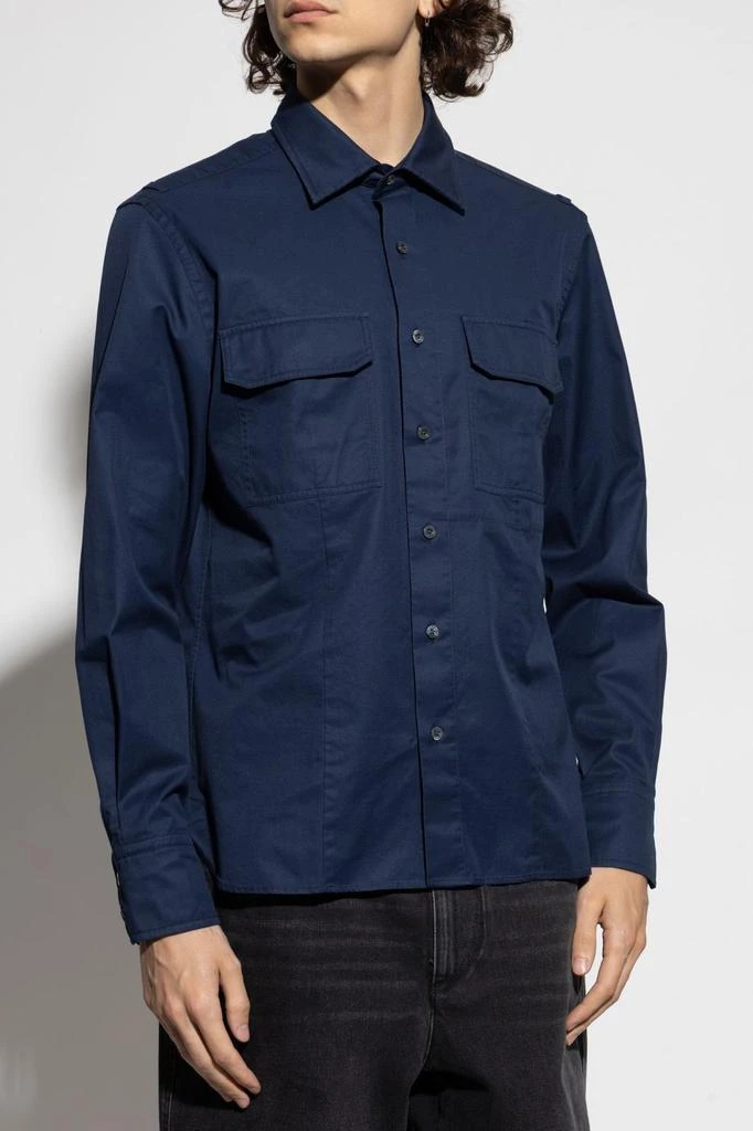 Tom Ford Tom Ford Chest Pocket Long Sleeved Buttoned Shirt 2