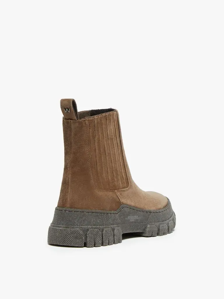 Weekend Max Mara Split leather chelsea ankle boots 2