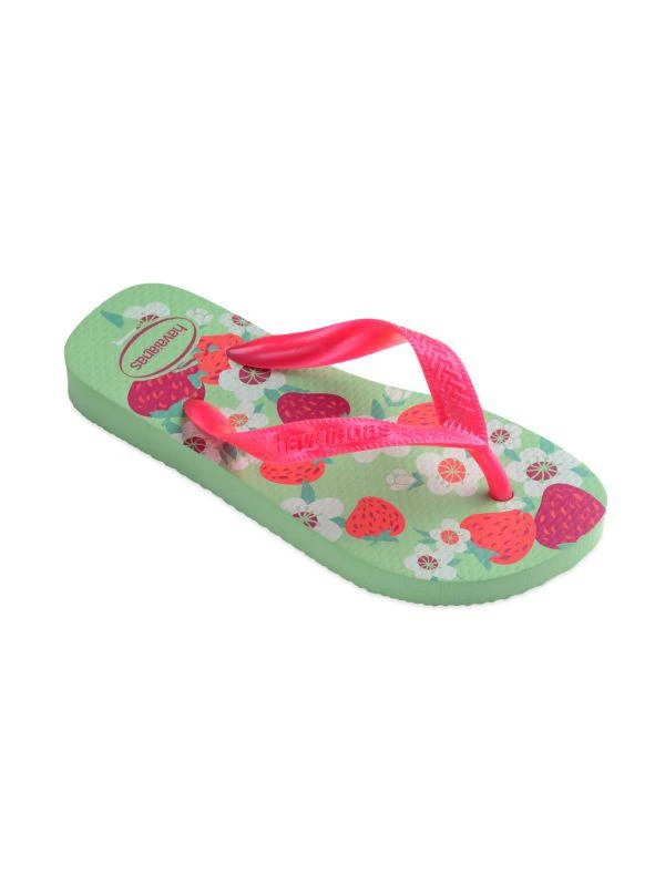 Havaianas Little Girl's & Girl's Floral Metallic Flip Flops 1