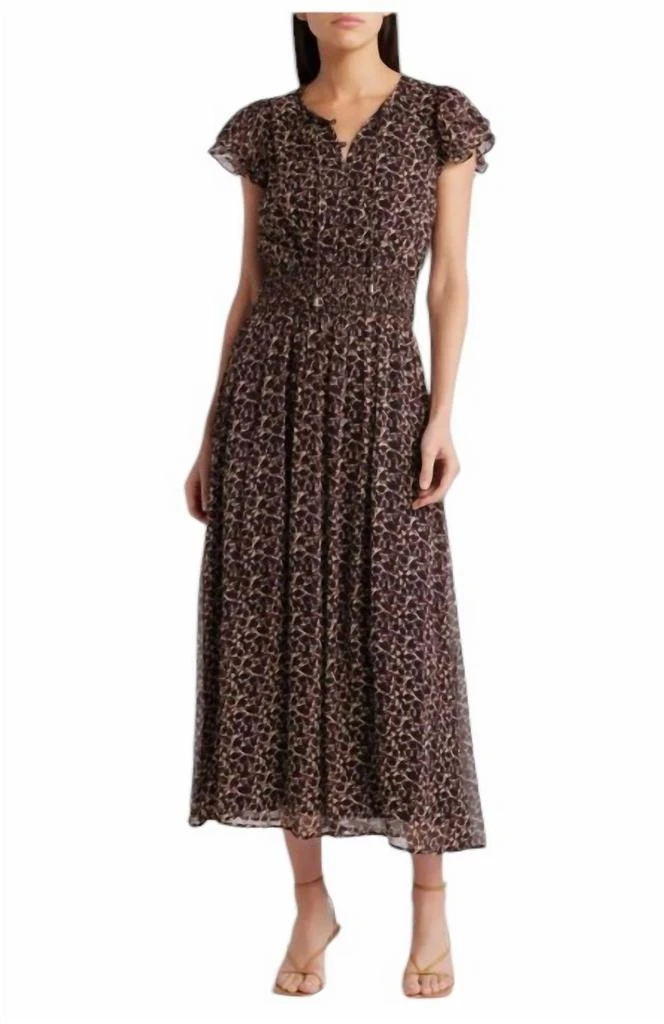 Cleobella Tomasa Ankle Dress In Medici Print 1