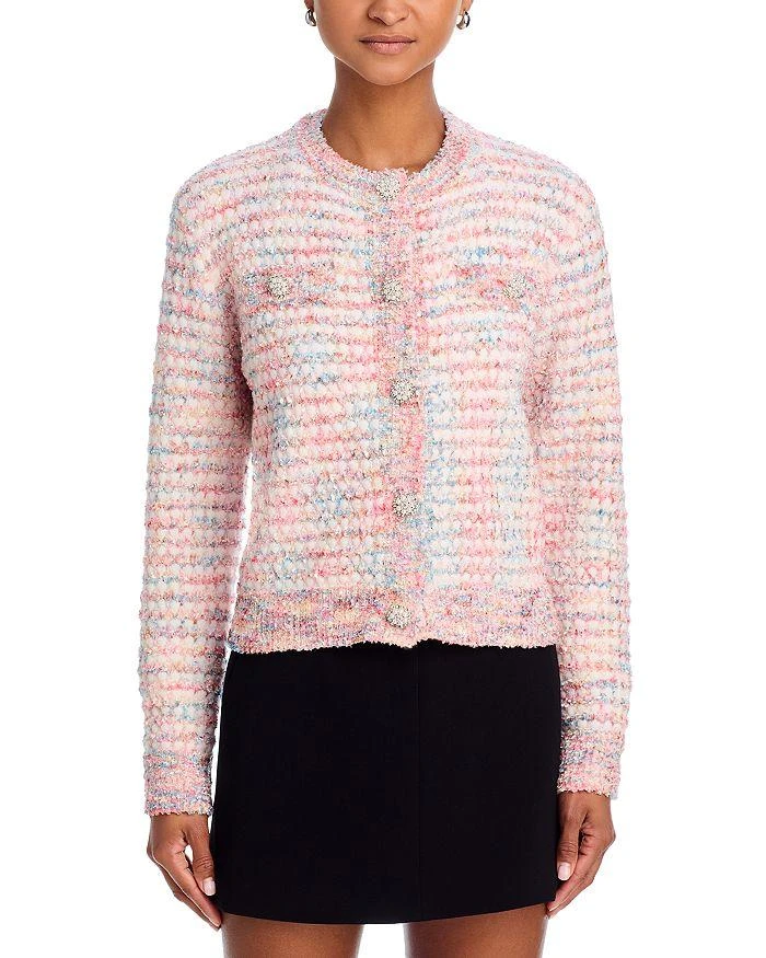AQUA Crewneck Cardigan Sweater - Exclusive 6